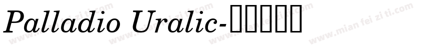 Palladio Uralic字体转换